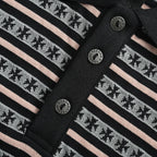 Polo Chrome Hearts Rayas Manga Larga - Estilo A CALIDAD ORIGINAL