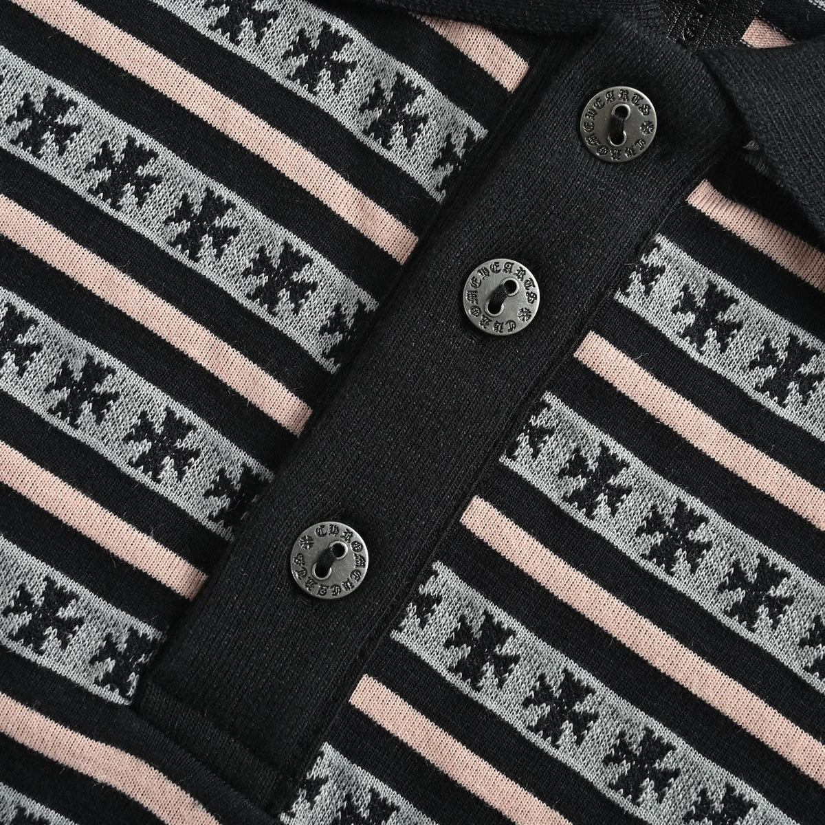 Polo Chrome Hearts Rayas Manga Larga - Estilo A CALIDAD ORIGINAL