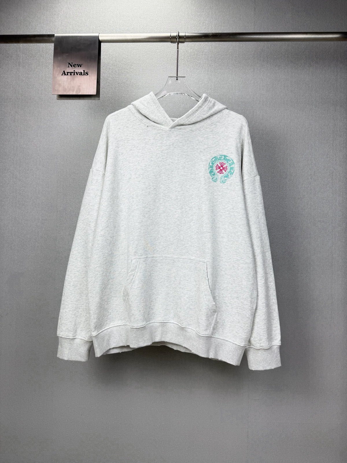 Sudadera Chrome Hearts 2026 nuevo bordado herradura logo Washed y desgastado para pareja con capucha CALIDAD ORIGINAL