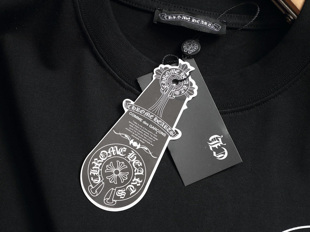 Prenda Chrome Hearts cruz y herradura estampado de logo cuello redondo manga larga - Estilo B CALIDAD ORIGINAL