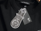 Prenda Chrome Hearts cruz y herradura estampado de logo cuello redondo manga larga - Estilo B CALIDAD ORIGINAL