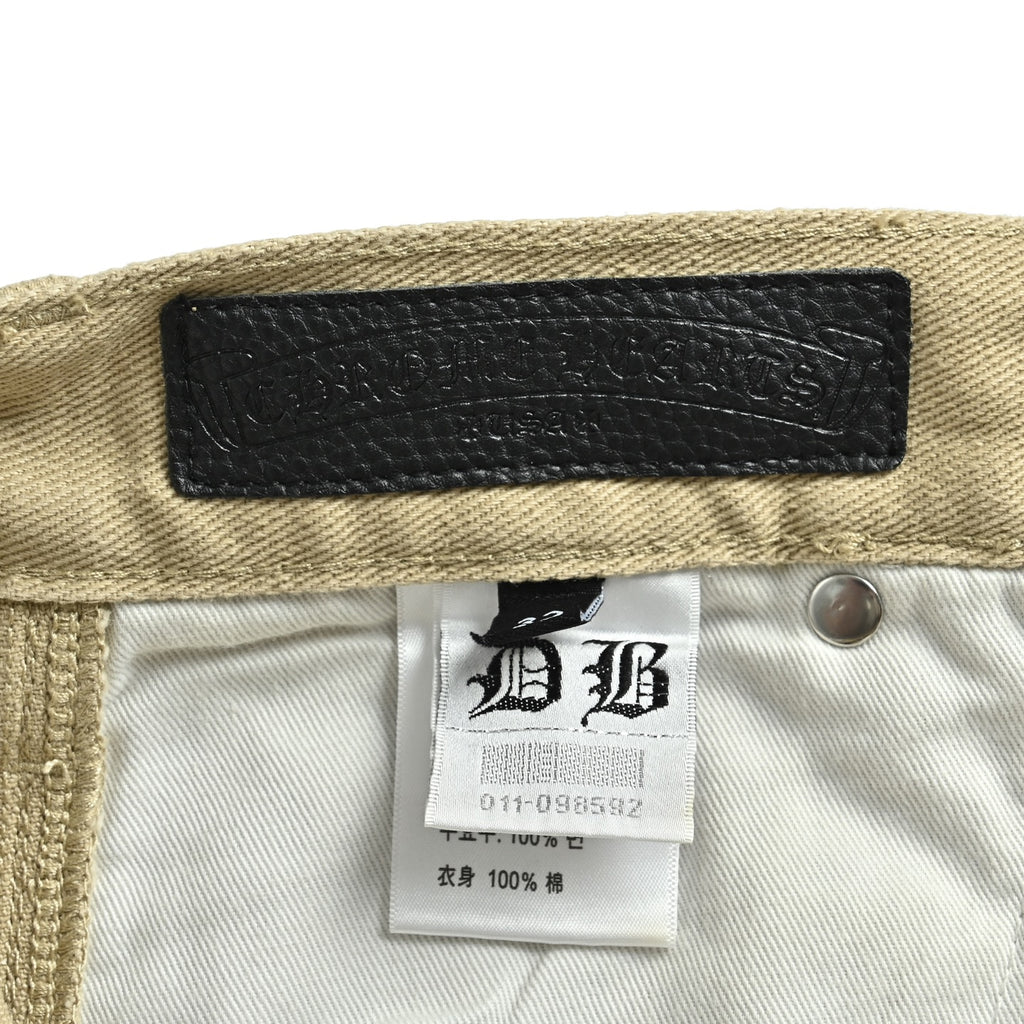Pantalón Chrome Hearts cuero cruz con estampado de cargo jeans - Estilo C CALIDAD ORIGINAL