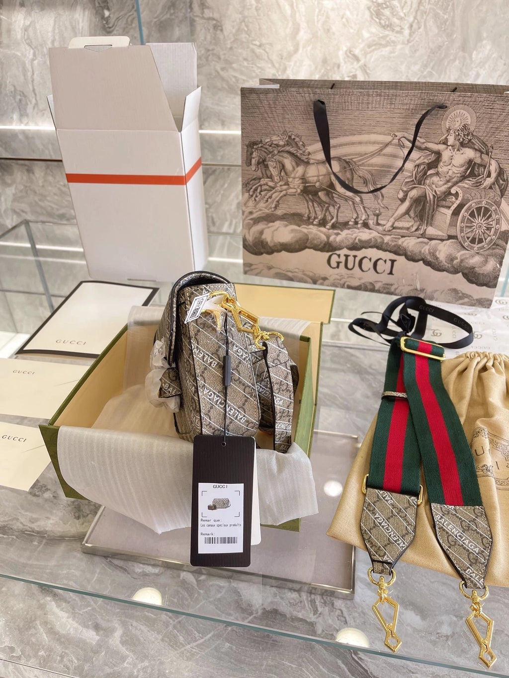 Cartera mini number GUCC x BALENCIAGA