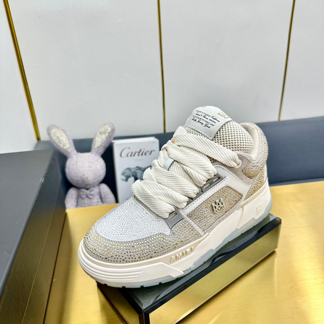 Amiri MA-1 Crystal – Beige/Dorado