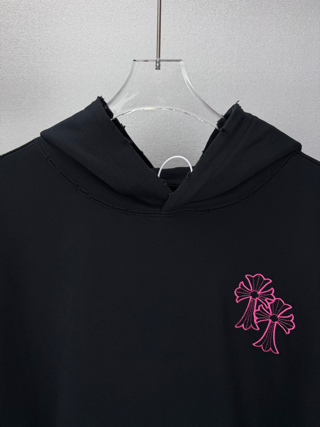 Sudadera Chrome Hearts 2026 nuevo bordado cruz logo Washed y desgastado para pareja con capucha - Estilo B CALIDAD ORIGINAL