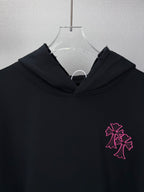 Sudadera Chrome Hearts 2026 nuevo bordado cruz logo Washed y desgastado para pareja con capucha - Estilo B CALIDAD ORIGINAL
