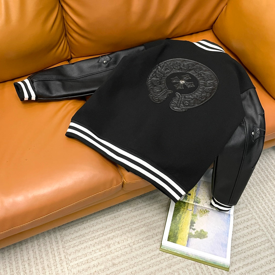 Chaqueta Chrome Hearts CH️ 2024 primavera/verano de pasarela estilo béisbol chaqueta - Estilo B CALIDAD ORIGINAL