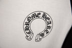Polera Manga Larga Chrome Hearts negro y blanco Raglan herradura con letras estampado manga larga polera CALIDAD ORIGINAL