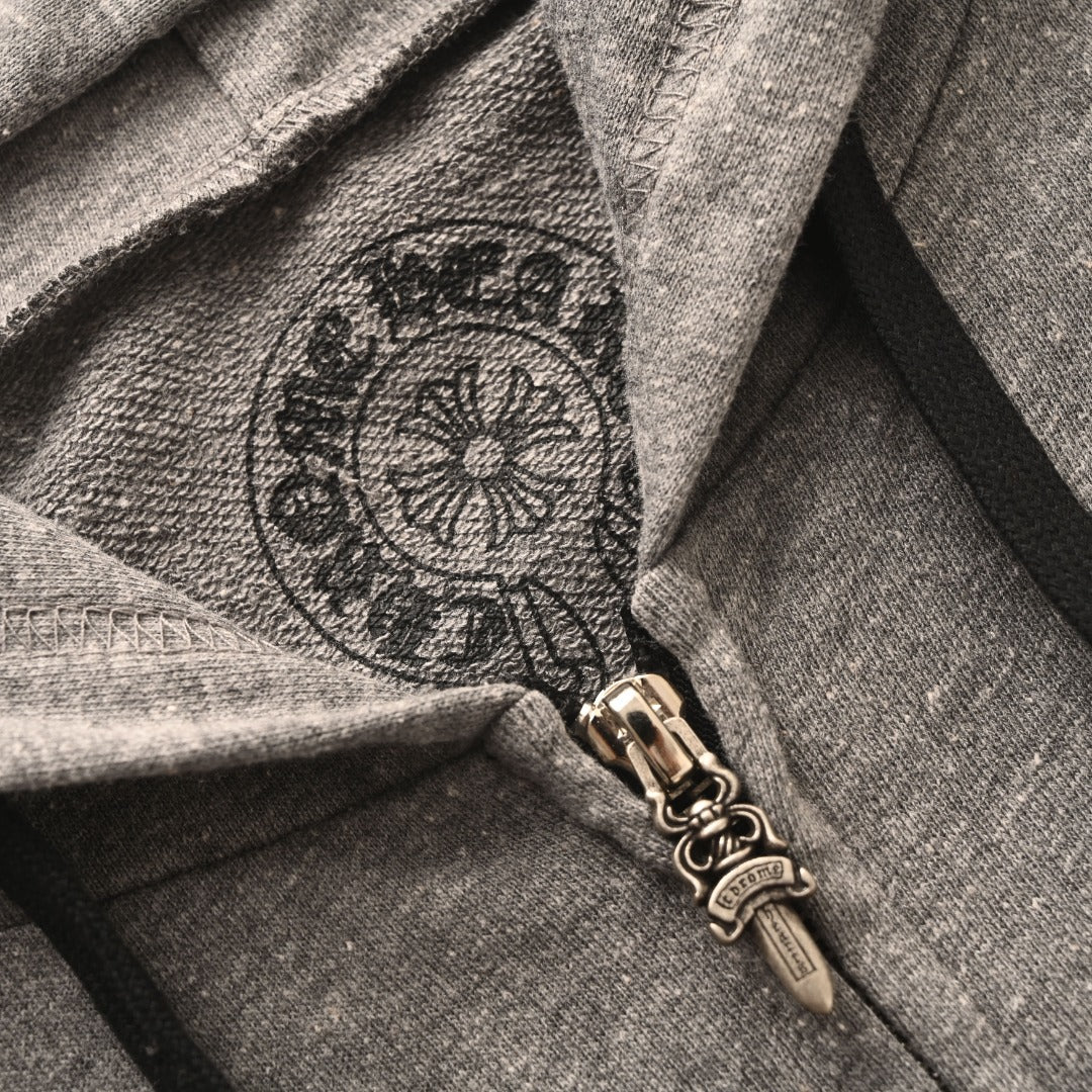 Chaqueta Chrome Hearts Capucha Cruz Negra CALIDAD ORIGINAL