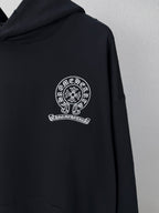 Sudadera Chrome Hearts 2026 nuevo bordado herradura logo Washed y desgastado para pareja sudadera con capucha - Estilo B CALIDAD ORIGINAL