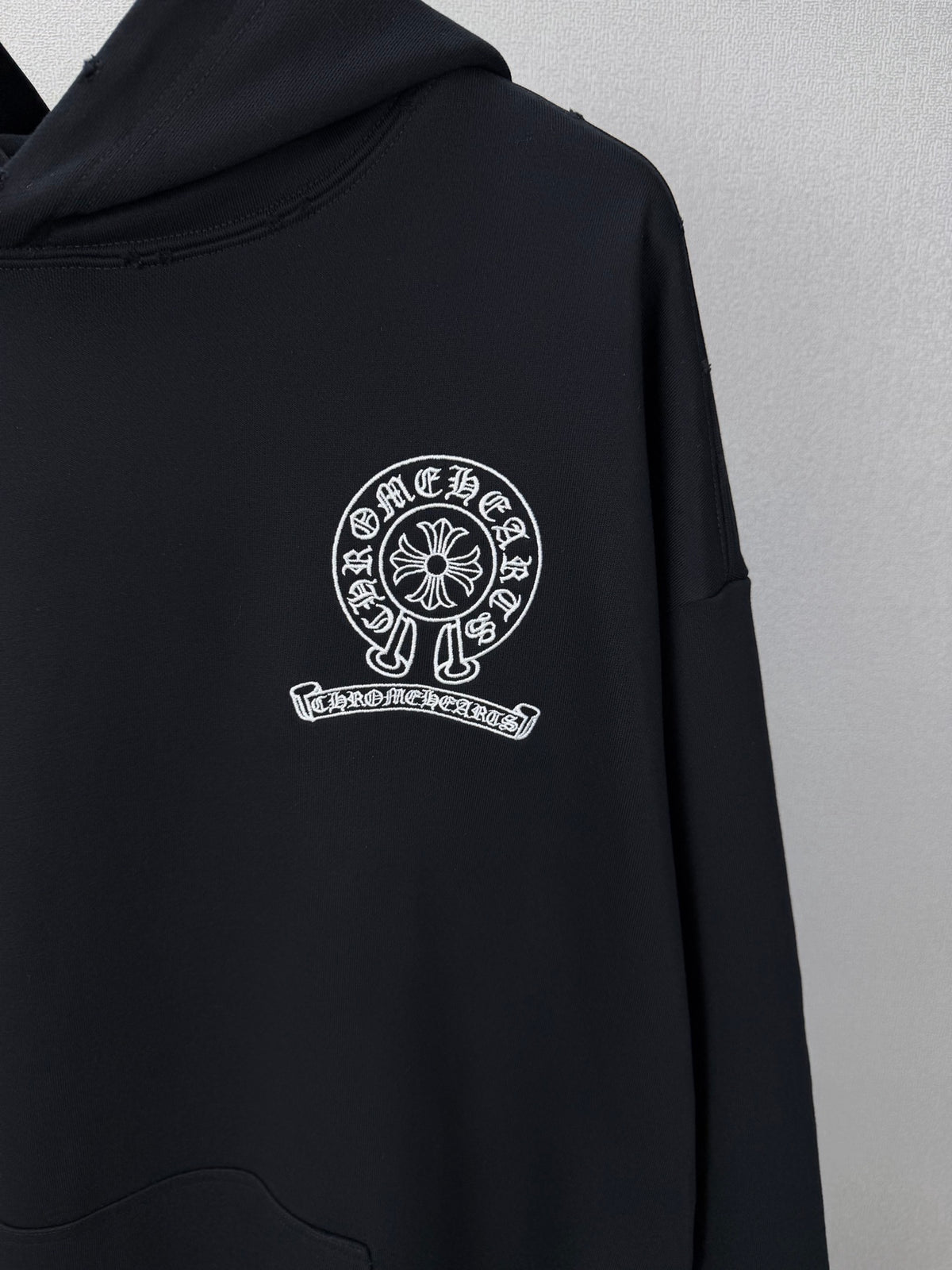Sudadera Chrome Hearts 2026 nuevo bordado herradura logo Washed y desgastado para pareja sudadera con capucha - Estilo B CALIDAD ORIGINAL