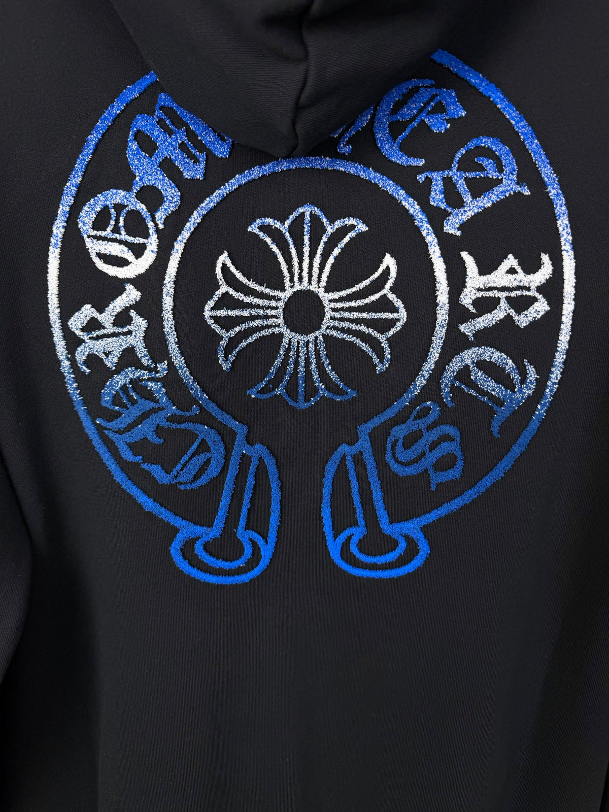Sudadera Chrome Hearts 2026 nuevo degradé Toothbrush bordado herradura logo Washed y desgastado para pareja con capucha - Estilo B CALIDAD ORIGINAL