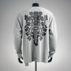 Polera Manga Larga Chrome Hearts /CH waffle estampado manga larga polera con vid y espada estampado CALIDAD ORIGINAL