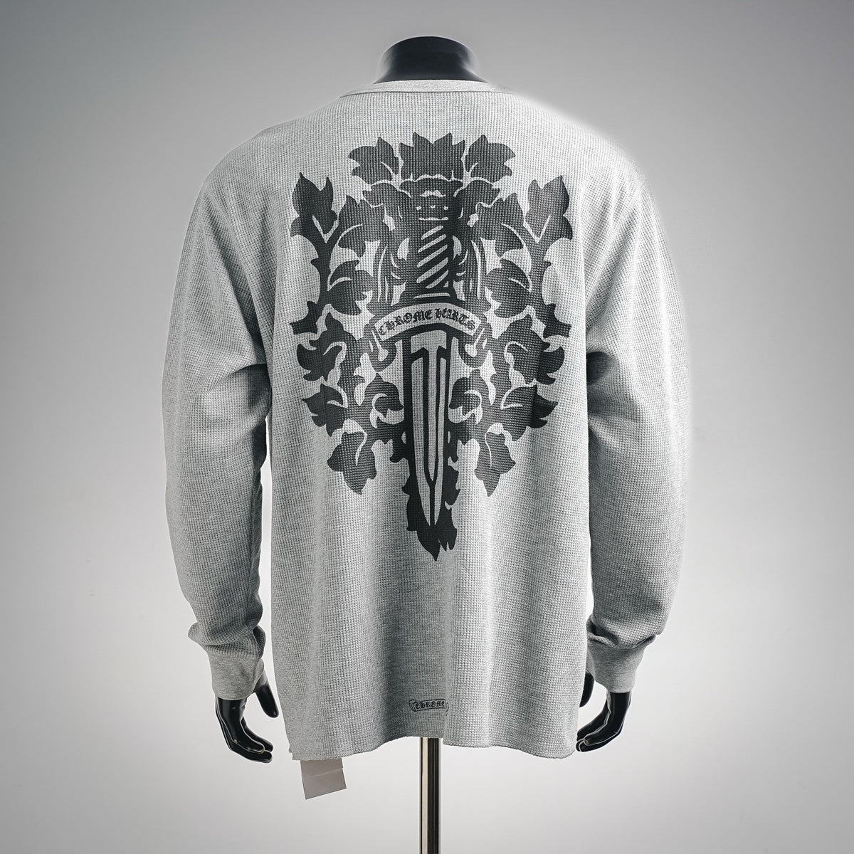 Polera Manga Larga Chrome Hearts /CH waffle estampado manga larga polera con vid y espada estampado CALIDAD ORIGINAL