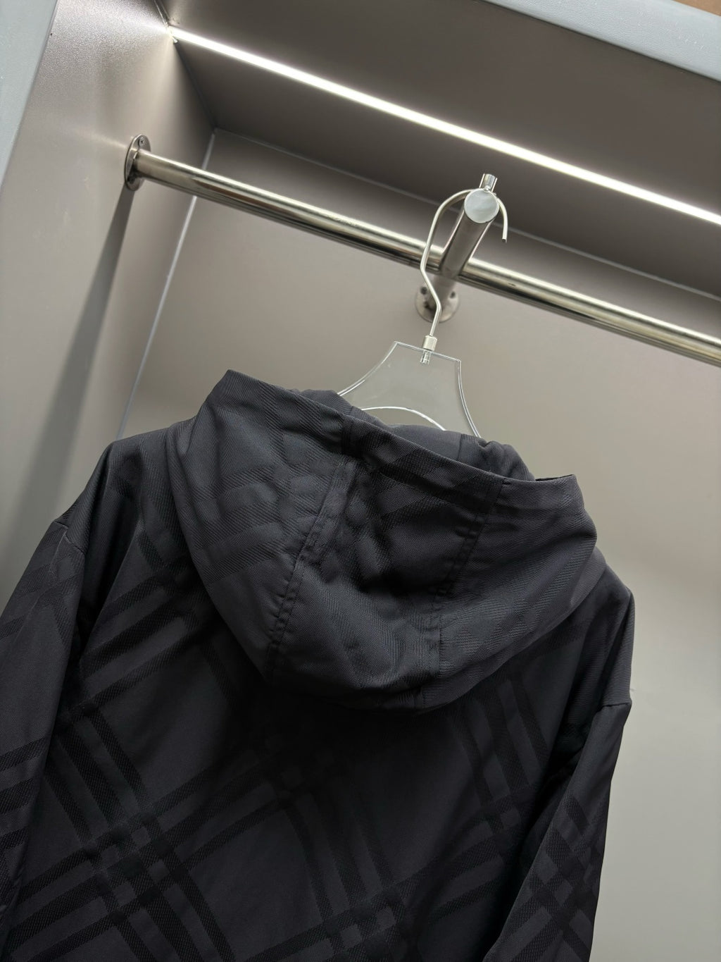 Chaqueta Burberry Jacquard Twill ecuestre bordado chaqueta CALIDAD ORIGINAL