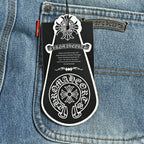 Pantalón Chrome Hearts cuero cruz con estampado de cargo jeans - Estilo D CALIDAD ORIGINAL