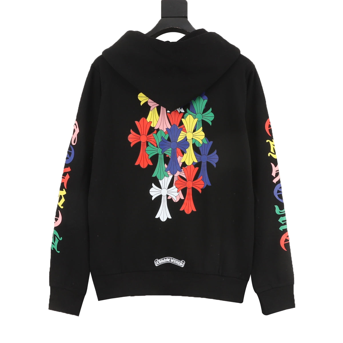 Sudadera Chrome Hearts 25FW colorido sánscrito con capucha CALIDAD ORIGINAL