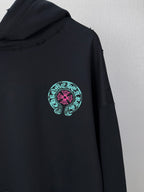 Sudadera Chrome Hearts 2026 nuevo bordado herradura logo Washed y desgastado para pareja con capucha - Estilo B CALIDAD ORIGINAL