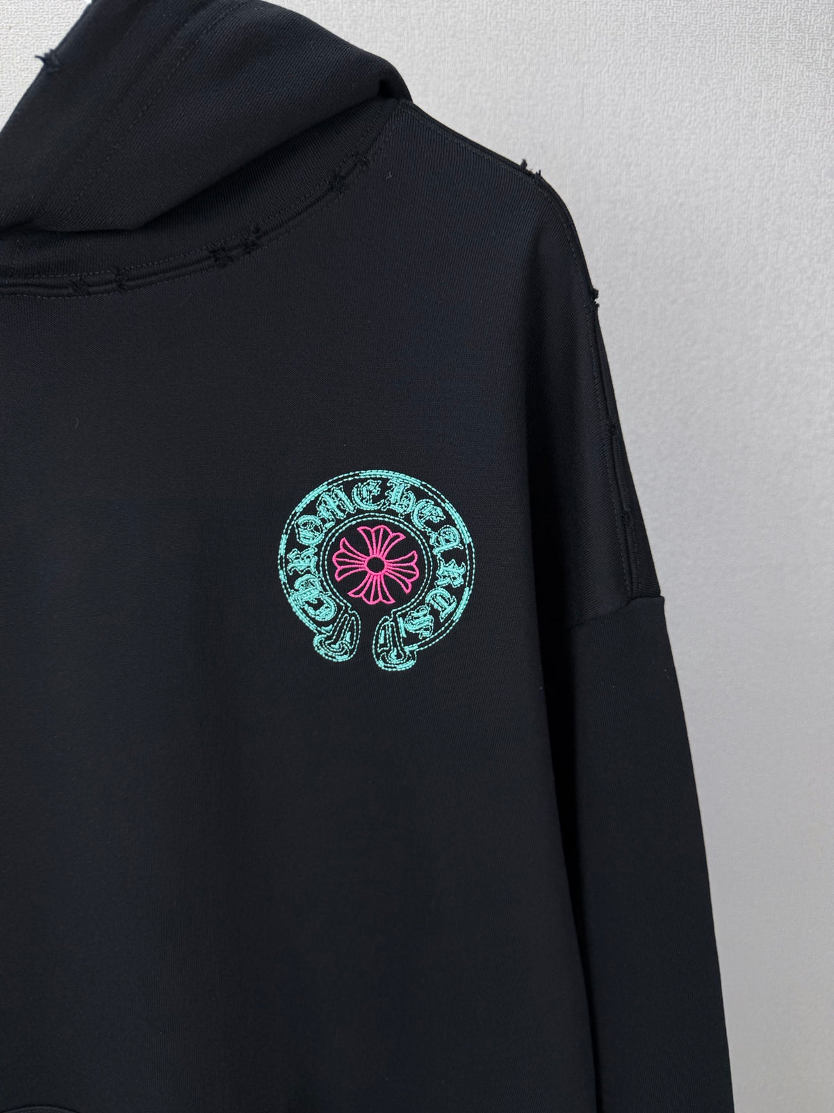 Sudadera Chrome Hearts 2026 nuevo bordado herradura logo Washed y desgastado para pareja con capucha - Estilo B CALIDAD ORIGINAL