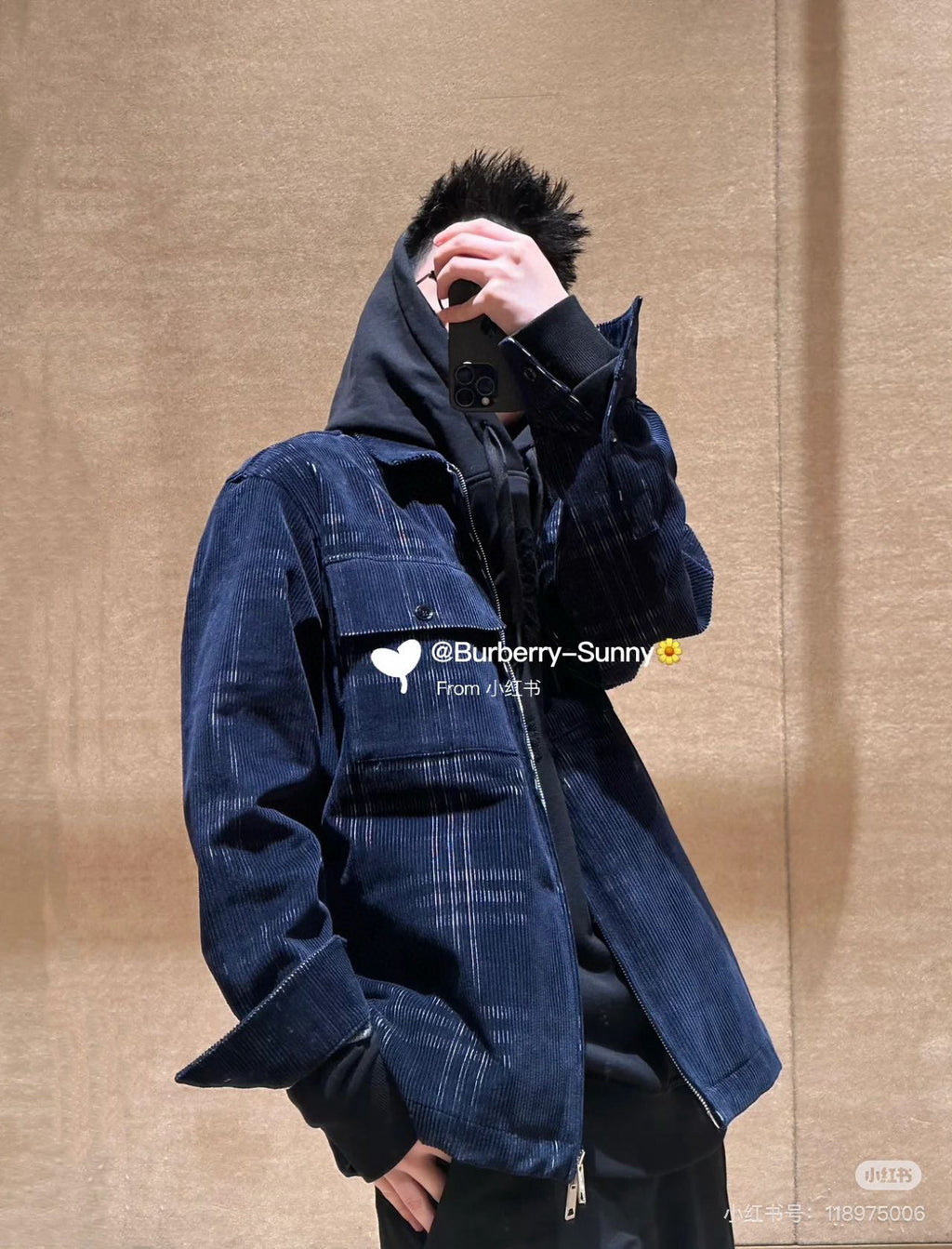 Chaqueta Burberry 25Fw pana a cuadros CALIDAD ORIGINAL