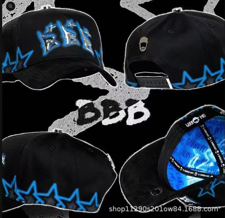 Gorra Texto grafiti azul