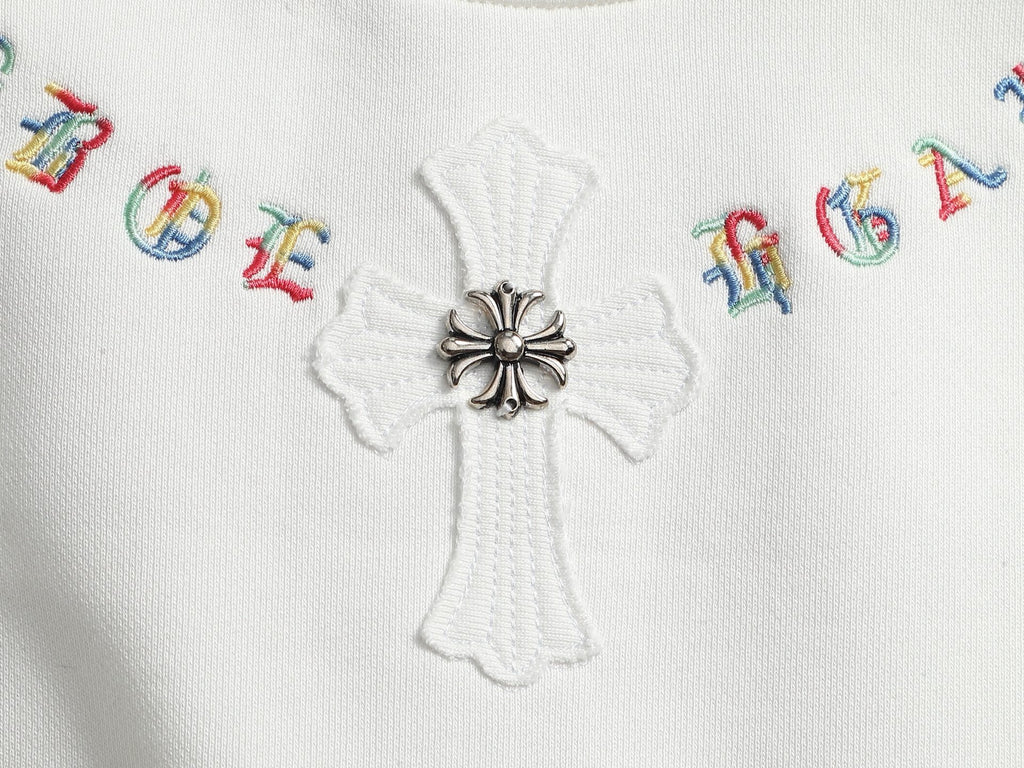 Sudadera Chrome Hearts cruz bordado cuello redondo sudadera CALIDAD ORIGINAL