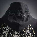 Sudadera Chrome Hearts 26SS perla cruz bordado con capucha CALIDAD ORIGINAL