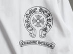 Prenda Chrome Hearts cruz y herradura estampado de logo cuello redondo manga larga CALIDAD ORIGINAL