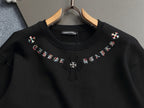 Sudadera Chrome Hearts cruz bordado cuello redondo sudadera - Estilo B CALIDAD ORIGINAL