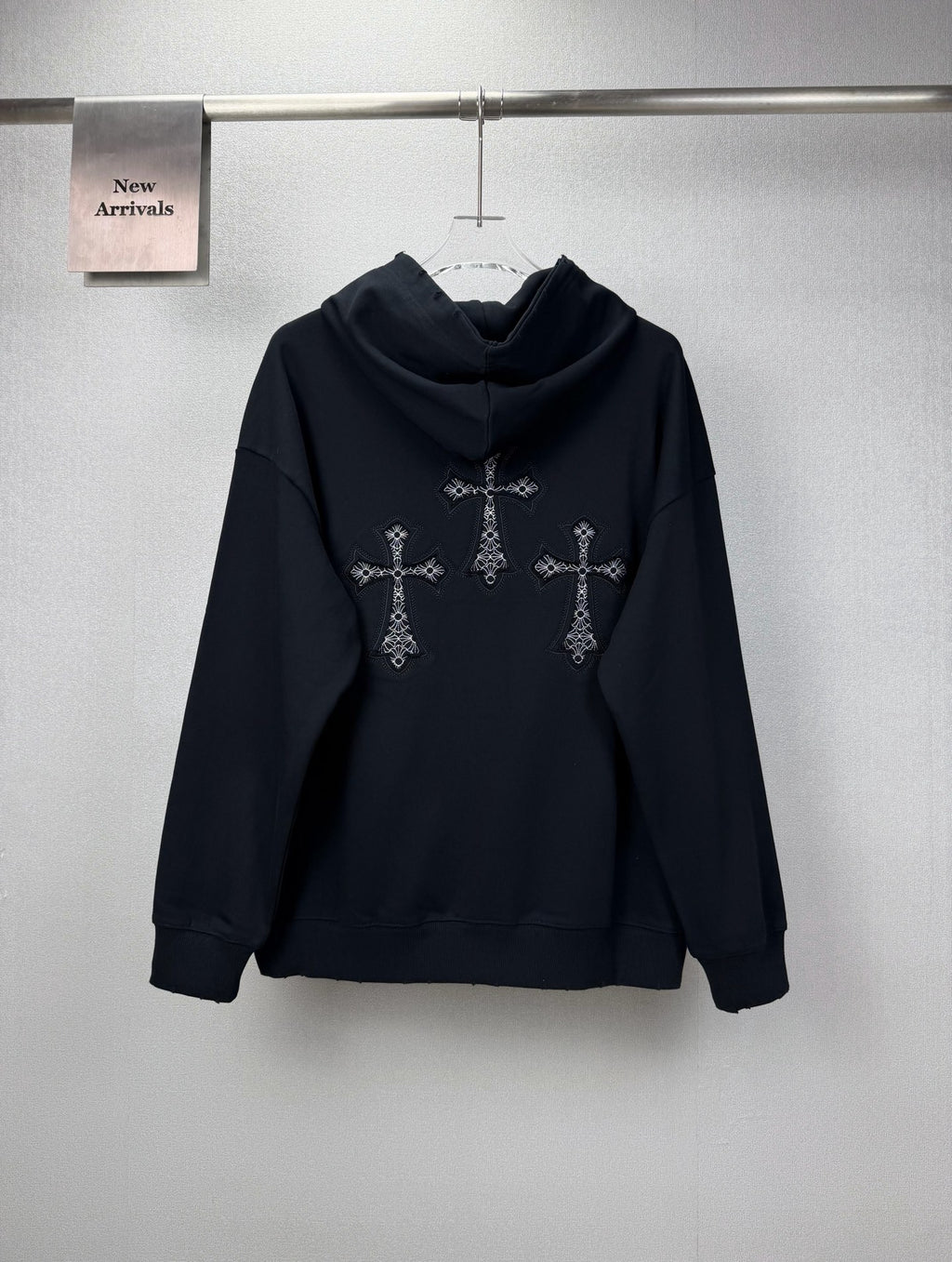 Sudadera Chrome Hearts 2026 nuevo bordado cruz logo Washed y desgastado para pareja con capucha - Estilo D CALIDAD ORIGINAL