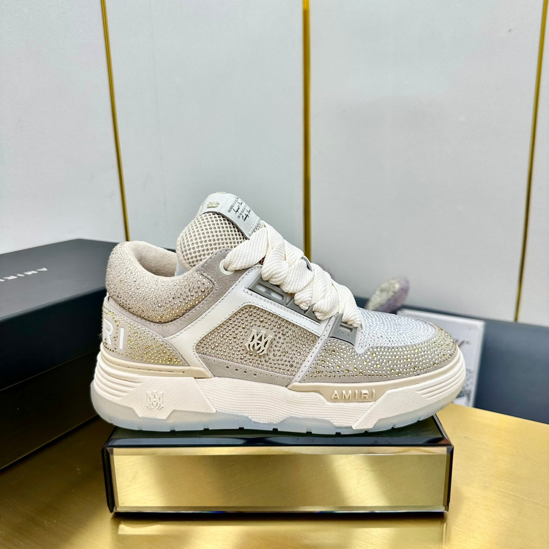Amiri MA-1 Crystal – Beige/Dorado