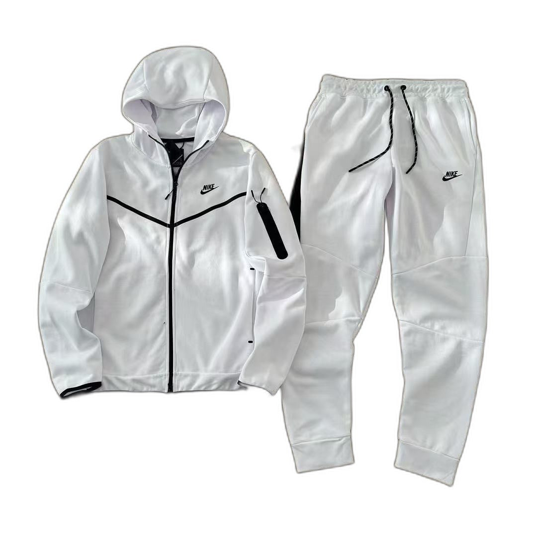 Conjunto Nike Tech Fleece - Blanco