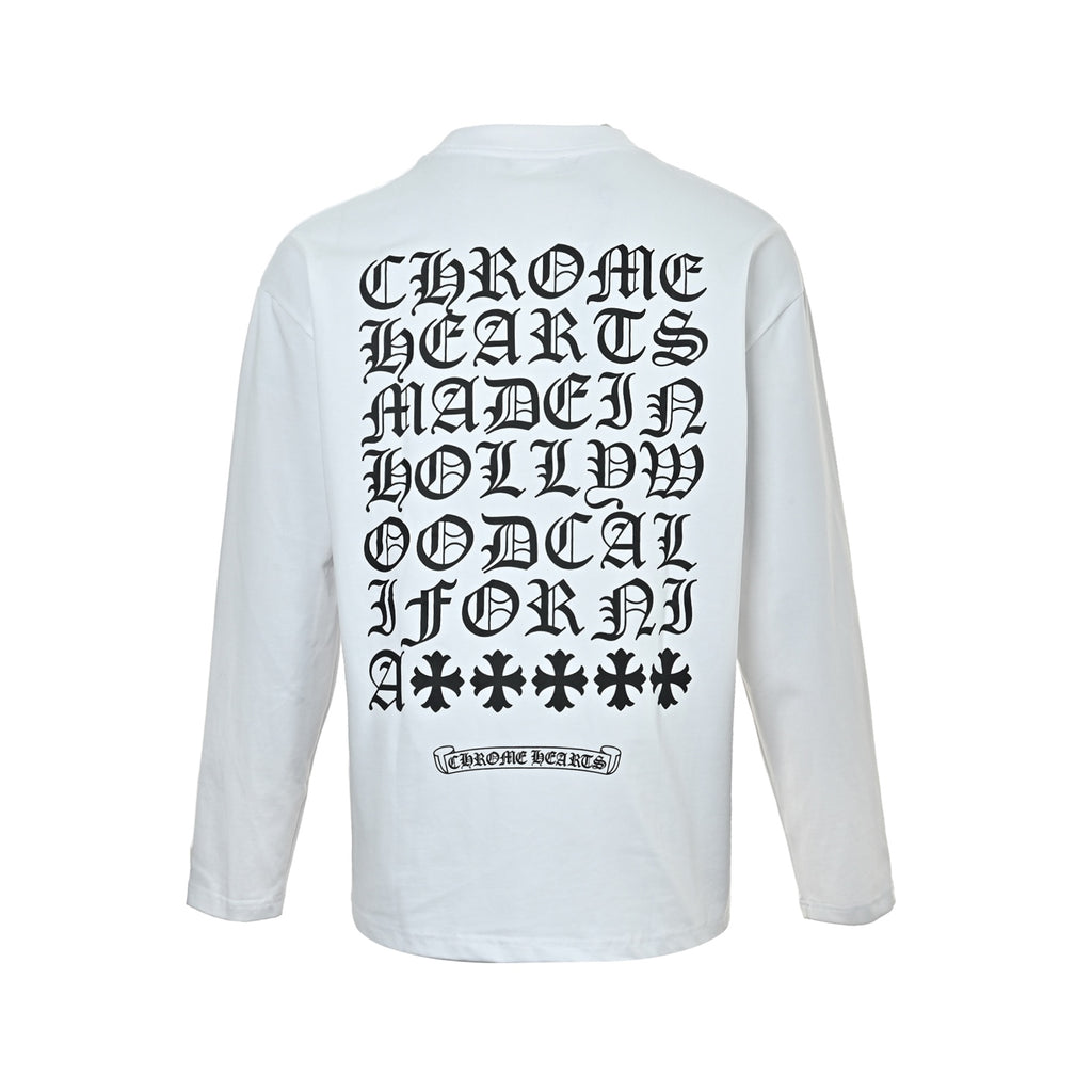 Polera Chrome Hearts Manga Larga Sánscrito - Estilo B CALIDAD ORIGINAL