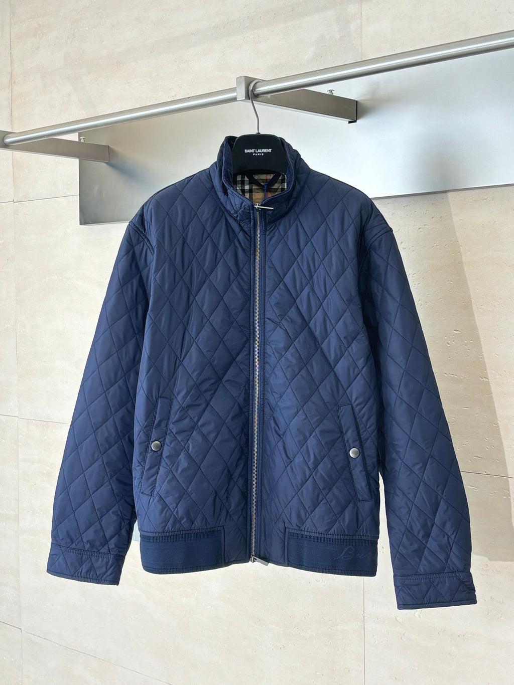 Chaqueta Burberry acolchado stand-up collar nylon chaqueta - Estilo B CALIDAD ORIGINAL