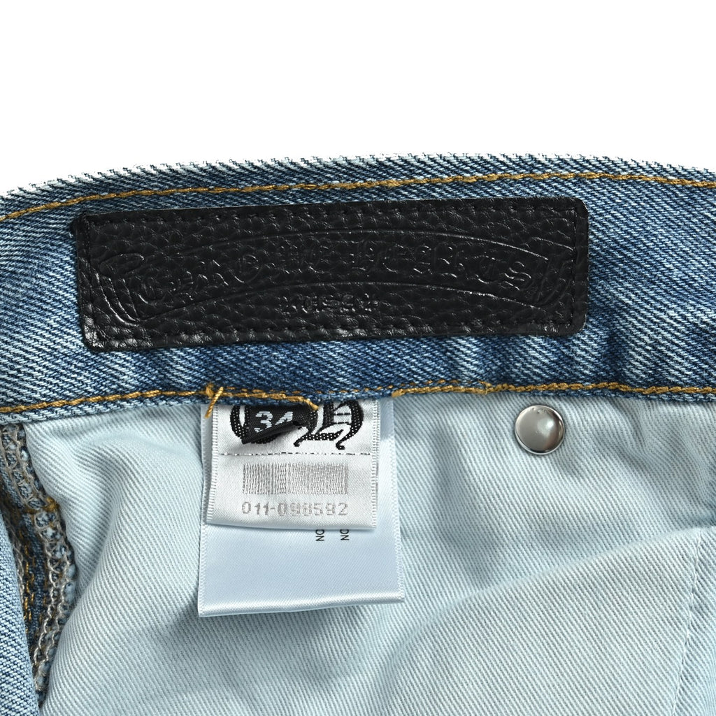 Pantalón Chrome Hearts cuero cruz con estampado de cargo jeans - Estilo D CALIDAD ORIGINAL