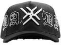 Gorra Dandy en pedrería con hachas cruzadas