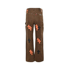 Pantalón Chrome Hearts cuero cruz con estampado de cargo jeans - Estilo B CALIDAD ORIGINAL