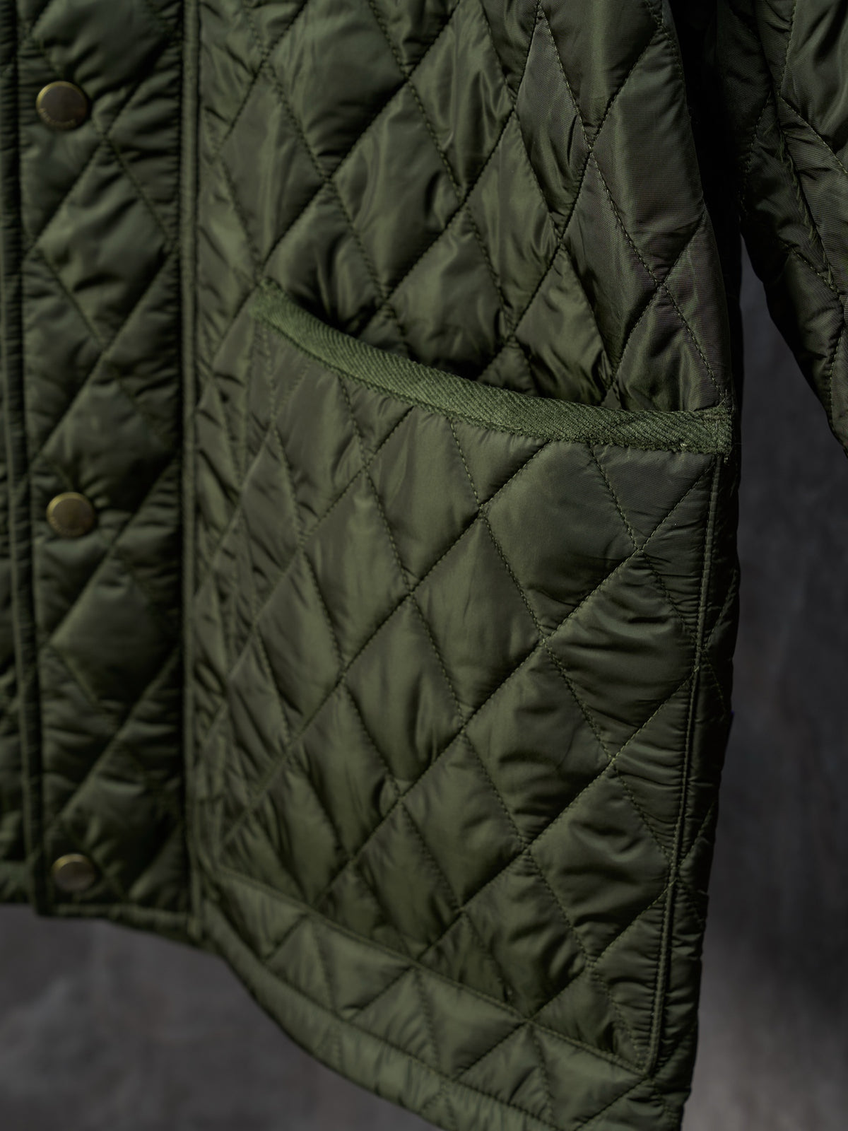 Chaqueta Burberry acolchada Nylon Barn a cuadros con cuello de pana CALIDAD ORIGINAL