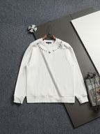 Sudadera Chrome Hearts cruz bordado cuello redondo sudadera CALIDAD ORIGINAL