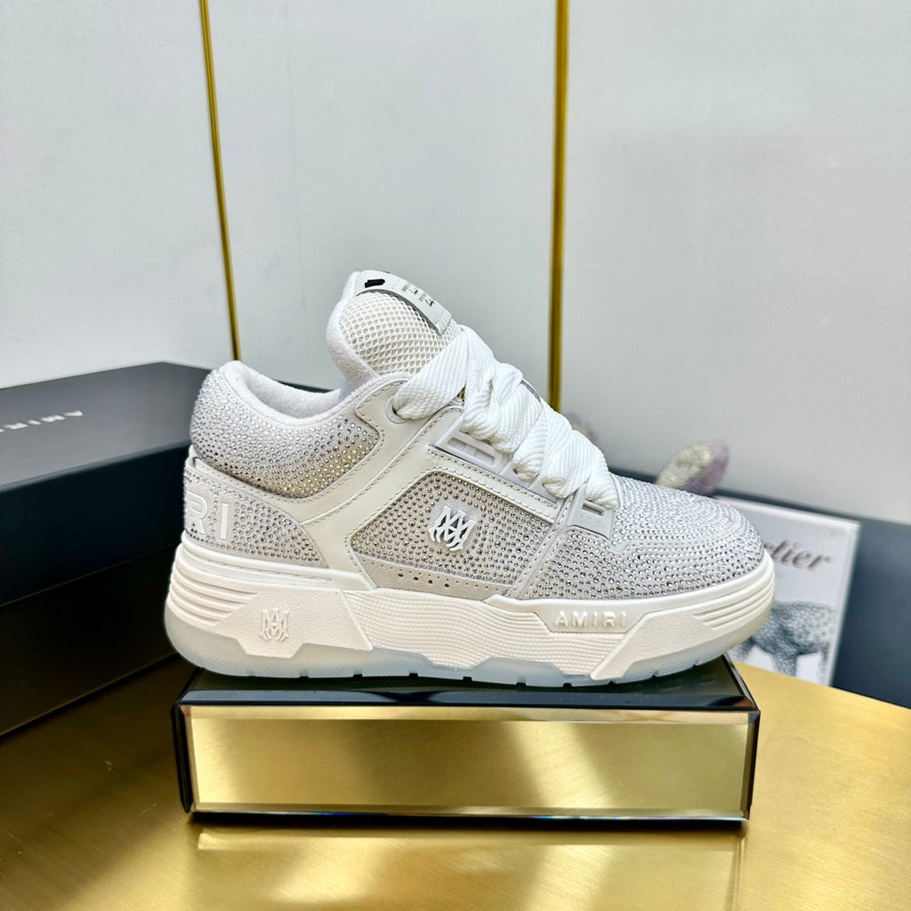Amiri MA-1 Crystal – Blanco/Plateado
