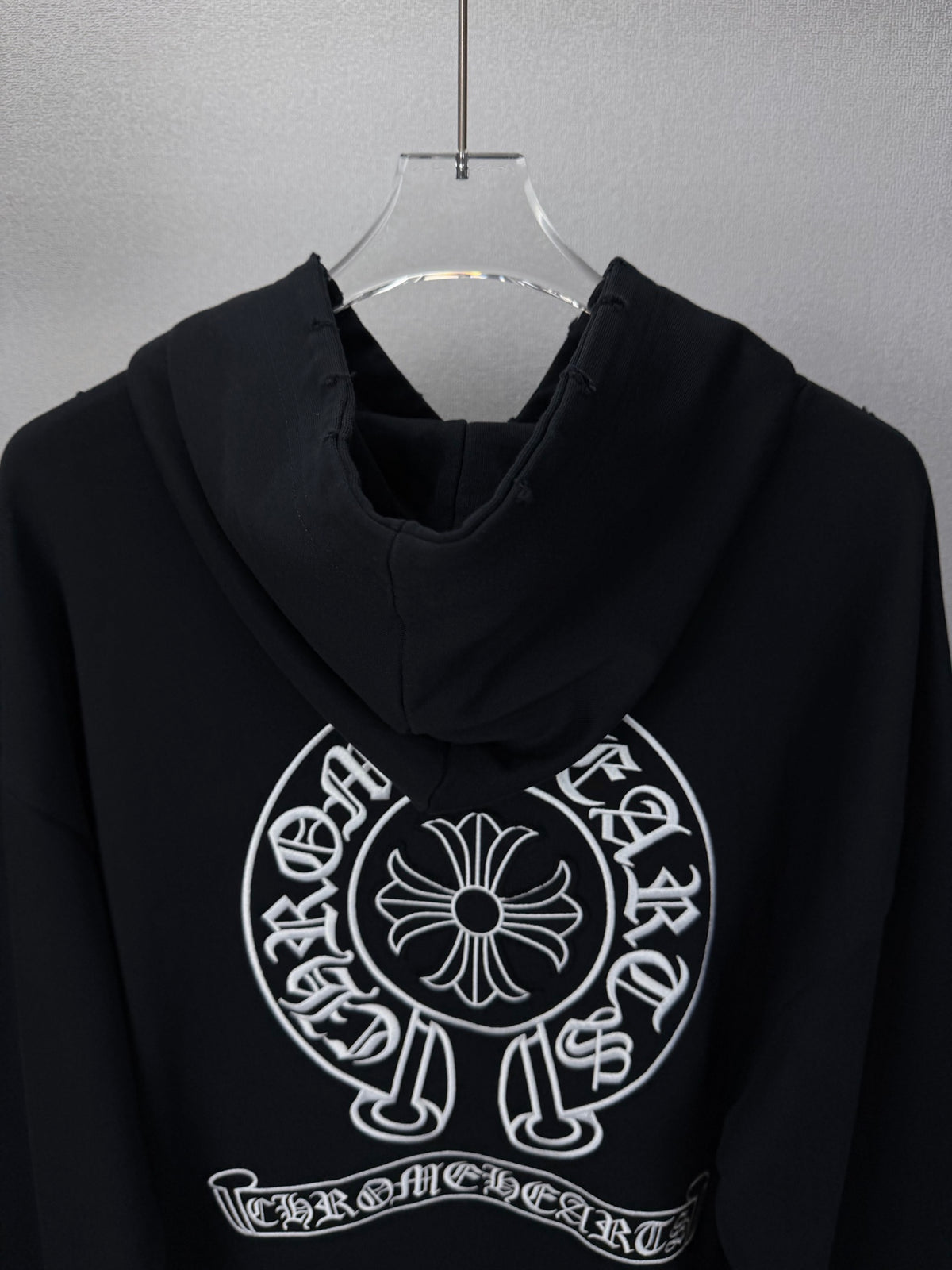 Sudadera Chrome Hearts 2026 nuevo bordado herradura logo Washed y desgastado para pareja sudadera con capucha - Estilo B CALIDAD ORIGINAL