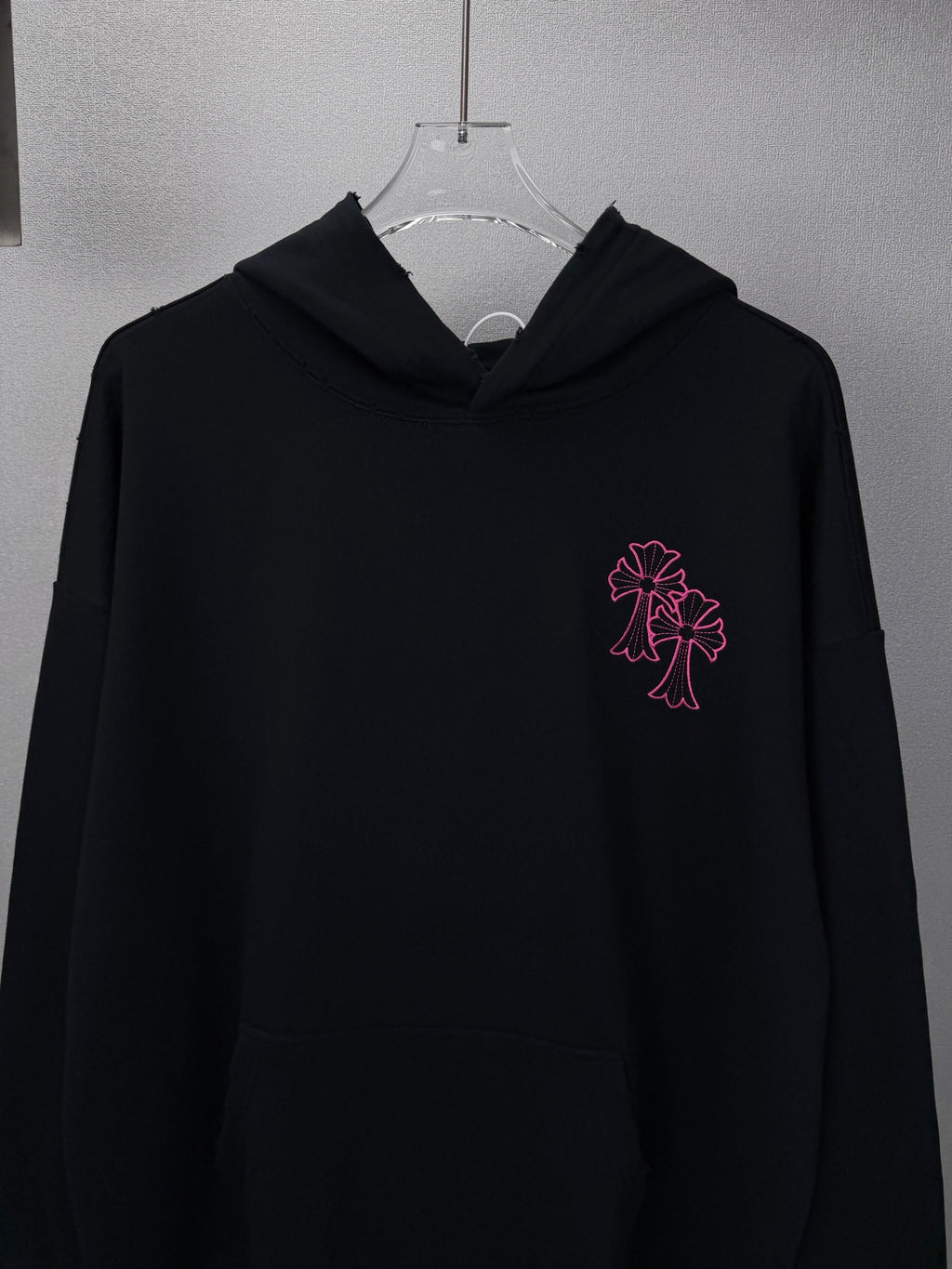 Sudadera Chrome Hearts 2026 nuevo bordado cruz logo Washed y desgastado para pareja con capucha - Estilo B CALIDAD ORIGINAL
