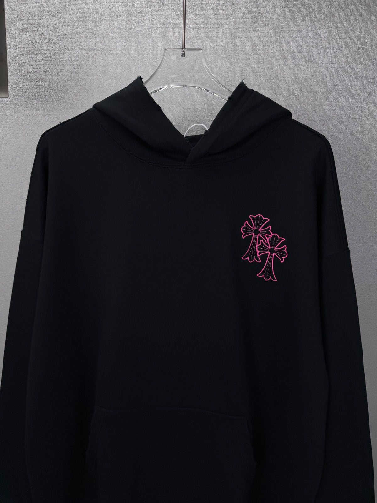 Sudadera Chrome Hearts 2026 nuevo bordado cruz logo Washed y desgastado para pareja con capucha - Estilo B CALIDAD ORIGINAL