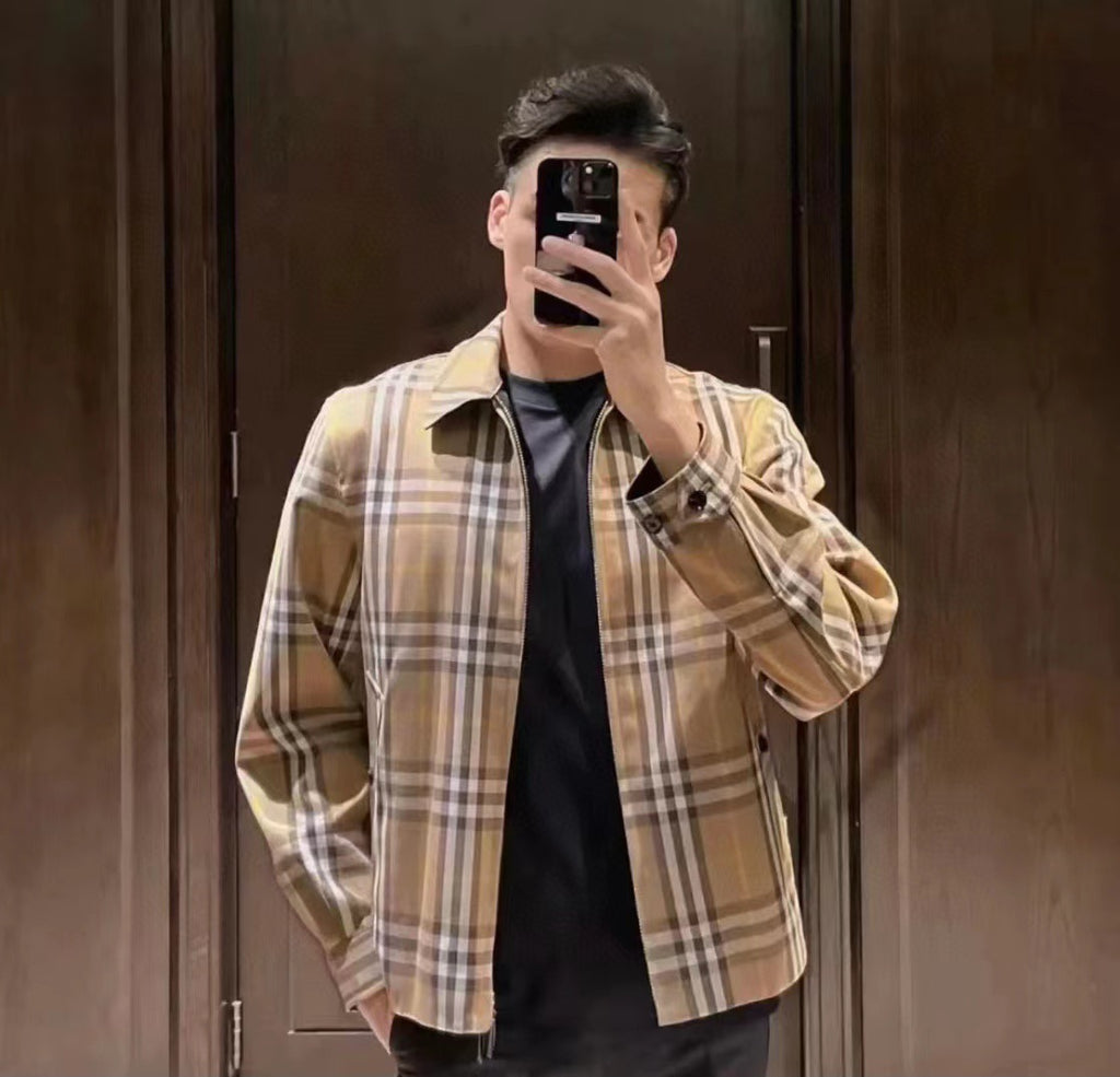Chaqueta Burberry 22Fw reversible a cuadros CALIDAD ORIGINAL