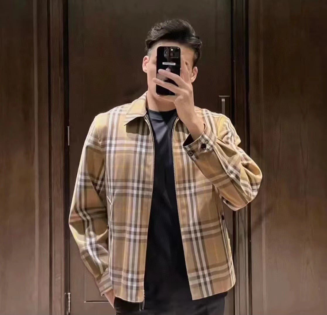 Chaqueta Burberry 22Fw reversible a cuadros CALIDAD ORIGINAL