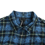 Bolso Chrome Hearts all-over a cuadros cruz estampado manga larga camisa CALIDAD ORIGINAL