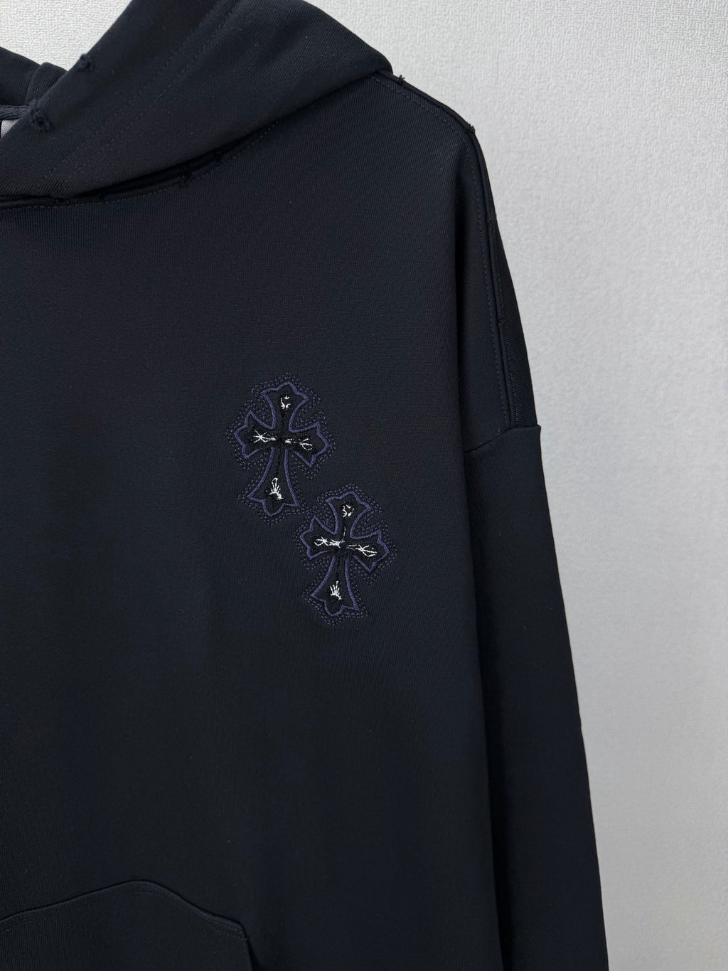 Sudadera Chrome Hearts 2026 nuevo bordado cruz logo Washed y desgastado para pareja con capucha - Estilo D CALIDAD ORIGINAL