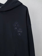 Sudadera Chrome Hearts 2026 nuevo bordado cruz logo Washed y desgastado para pareja con capucha - Estilo D CALIDAD ORIGINAL