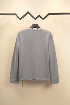Polera Manga Larga Chrome Hearts Croy Hearts cuero Label cruz Henry Collar waffle Gown manga larga polera - Estilo B CALIDAD ORIGINAL