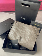 Saint Laurent Niki Shopping Bag – Gris Topo